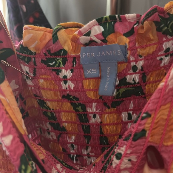 Draper James Taylor Smocked Dress In Orange Blossom - Picture 4 of 5